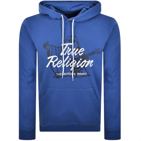 Product Image for True Religion Script Buddha Hoodie Pacific Blue