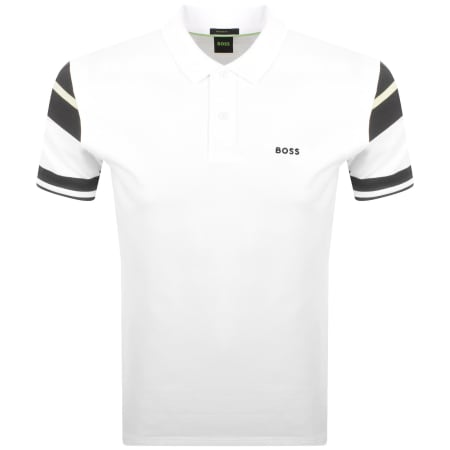 Product Image for BOSS Polo Sleeve Zone T Shirt White