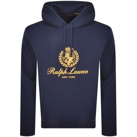 Product Image for Ralph Lauren Logo Hoodie Navy