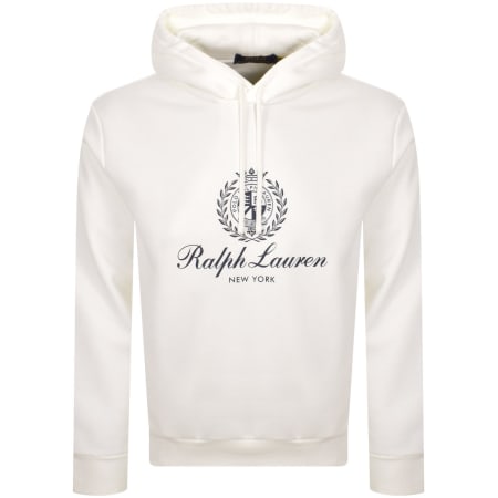 Product Image for Ralph Lauren Logo Hoodie Off White