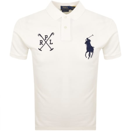 Product Image for Ralph Lauren Short Sleeve Polo T Shirt Off White