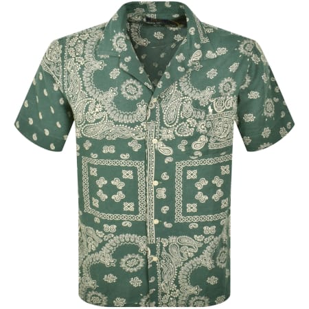 Product Image for Ralph Lauren Short Sleeved Linen Shirt Green