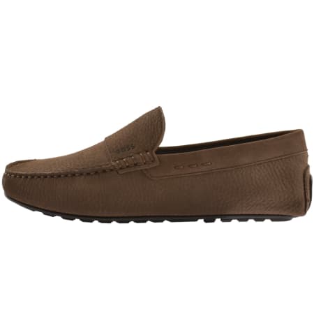 Product Image for BOSS Noel Moccasin Shoes Dark Brown