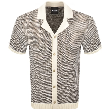 Product Image for BOSS Iconico Knit Polo Beige