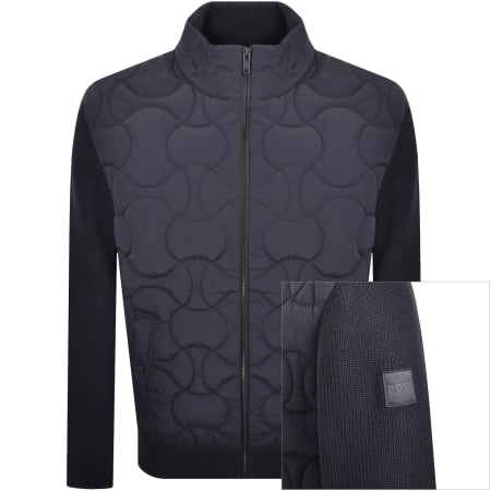 Product Image for BOSS Kavietor Knit Jacket Navy