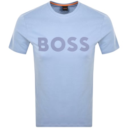 Product Image for BOSS Thinking 1 Logo T Shirt Blue