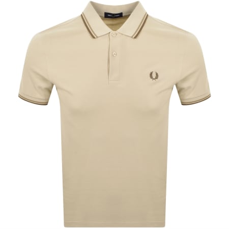 Product Image for Fred Perry Twin Tipped Polo T Shirt Beige