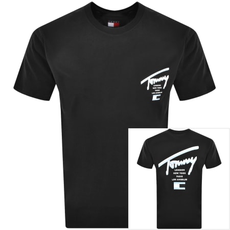 Product Image for Tommy Jeans Signature City T Shirt Black