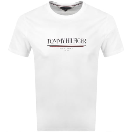 Product Image for Tommy Hilfiger Logo Brand Love T Shirt Off White