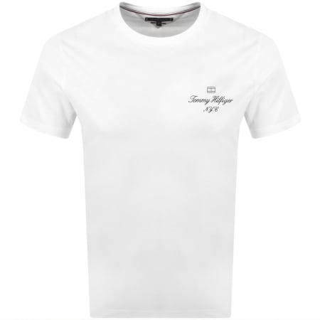 Product Image for Tommy Hilfiger Outline Flag T Shirt White