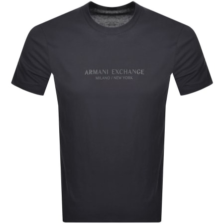 Product Image for Armani Exchange Regular Fit Logo T Shirt Navy
