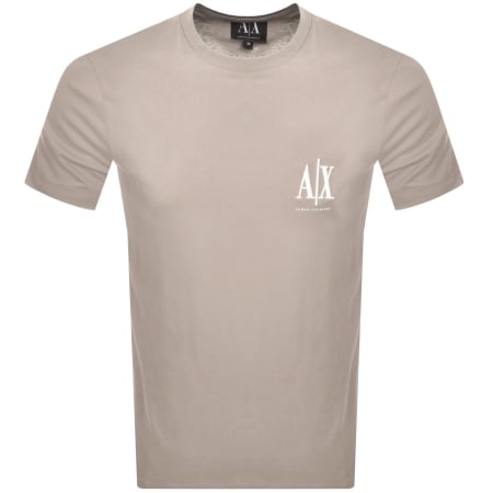 Product Image for Armani Exchange Logo T Shirt Driftwood