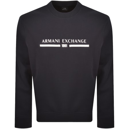 Product Image for Armani Exchange Logo Sweatshirt Navy