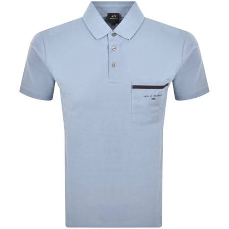Product Image for Armani Exchange Short Sleeved Polo Blue