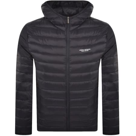 Product Image for Armani Exchange Hooded Down Jacket Navy