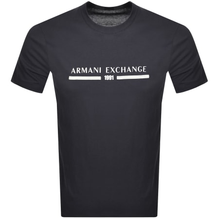 Product Image for Armani Exchange Logo T Shirt Navy
