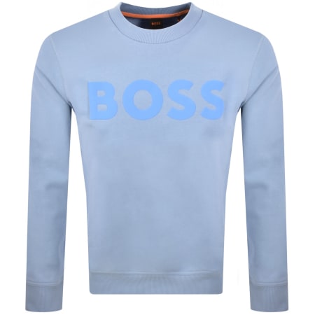Product Image for BOSS We Basic Crew Neck Sweatshirt Blue