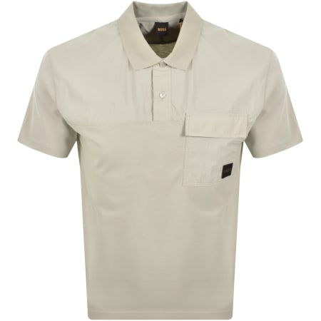Product Image for BOSS PE Panel SS Polo T Shirt Beige