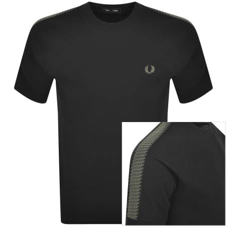 Product Image for Fred Perry Tennis Grip Taped T Shirt Black
