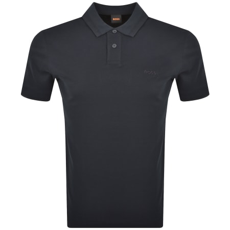 Product Image for BOSS Pe Interlock Polo T Shirt Navy