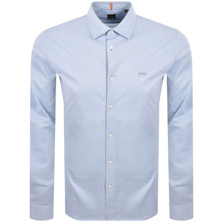 Product Image for BOSS Mysoft 2 Long Sleeve Shirt Blue