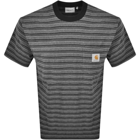Product Image for Carhartt WIP Gellar Stripe Pocket T Shirt Black