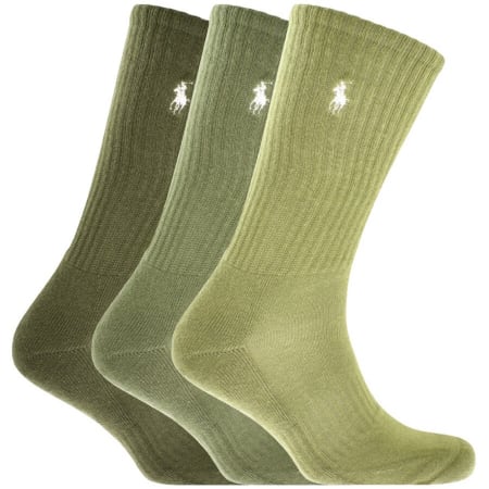 Product Image for Ralph Lauren 3 Pack Socks Green