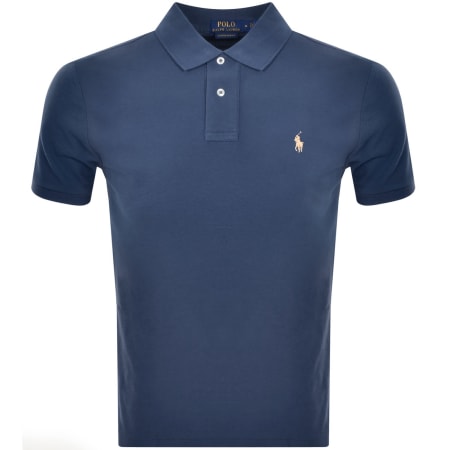 Product Image for Ralph Lauren Custom Slim Polo T Shirt Navy