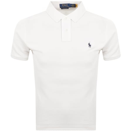 Product Image for Ralph Lauren Custom Slim Polo T Shirt Cream