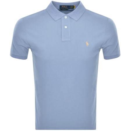 Product Image for Ralph Lauren Custom Slim Polo T Shirt Blue