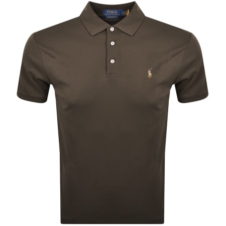 Product Image for Ralph Lauren Custom Slim Fit Polo Nutmeg Brown