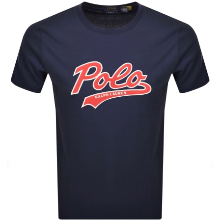Product Image for Ralph Lauren Crew Neck Logo T Shirt Navy