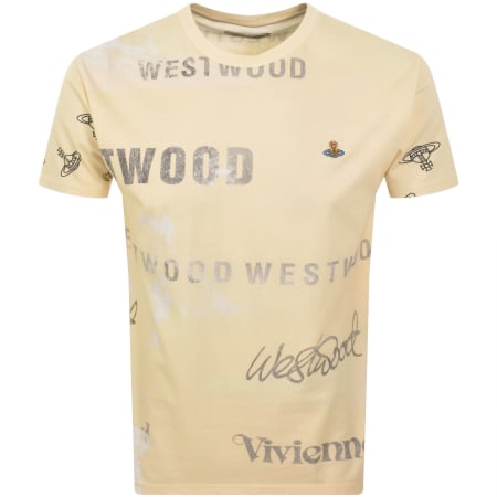 Product Image for Vivienne Westwood Classic Logo T Shirt Yellow