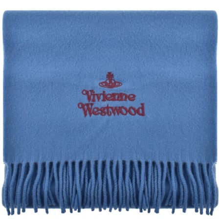 Product Image for Vivienne Westwood Logo Scarf Blue