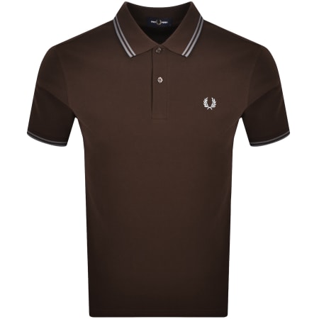 Product Image for Fred Perry Twin Tipped Polo T Shirt Brown