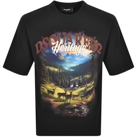 Product Image for DSQUARED2 Loose Fit T Shirt Black