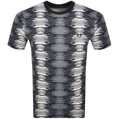 Product Image for Fred Perry Soundwave Glitch T Shirt Blue