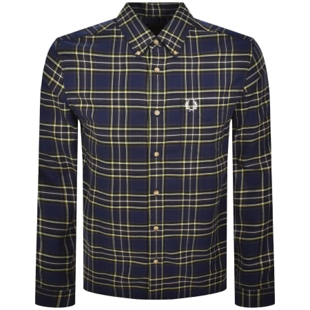 Product Image for Fred Perry Tartan Twill Shirt French Navy