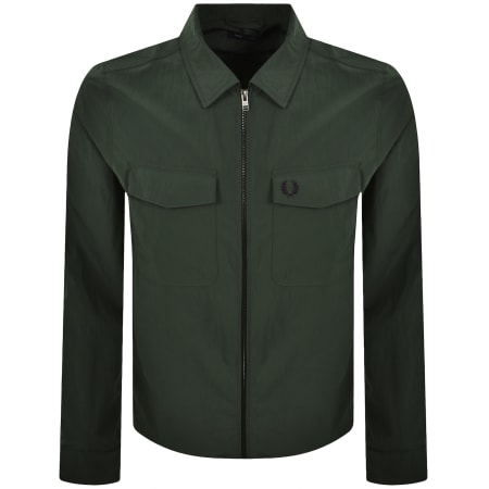 Product Image for Fred Perry Zip Pocket Overshirt Court Green