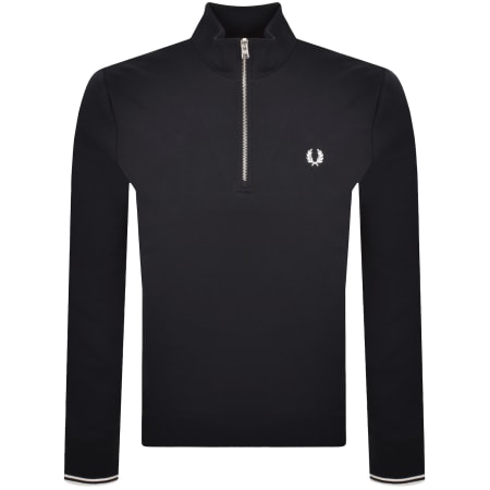 Product Image for Fred Perry Half Zip Sweatshirt Navy
