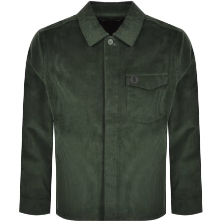 Product Image for Fred Perry Corduroy Overshirt Court Green