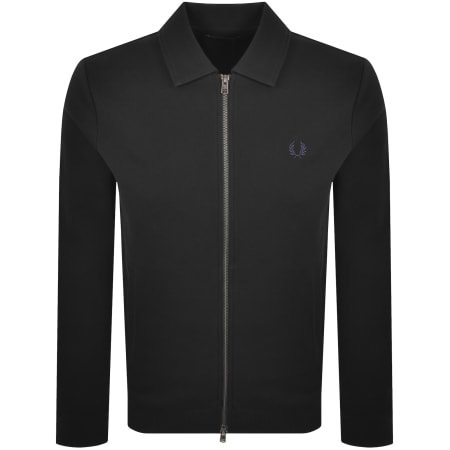 Product Image for Fred Perry Zip Through Collared Sweatshirt Black