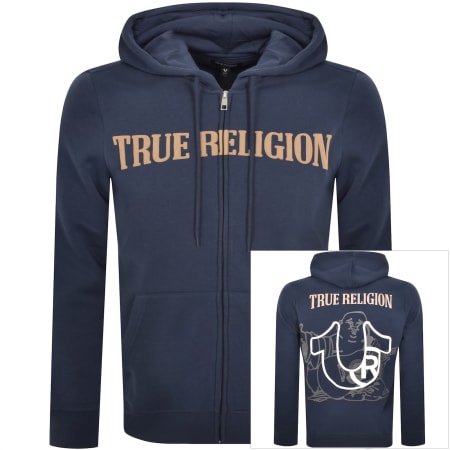 Product Image for True Religion Buddha Full Zip Hoodie Blue