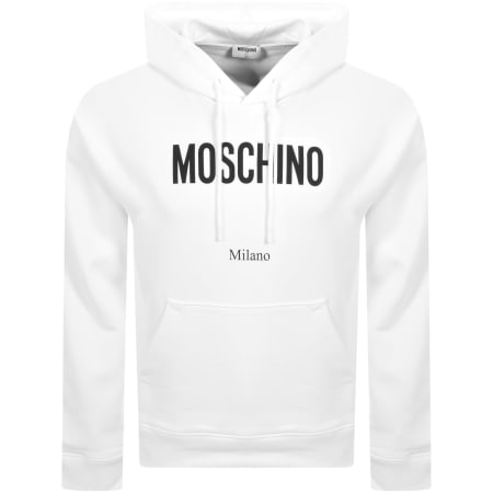 Product Image for Moschino Logo Hoodie White