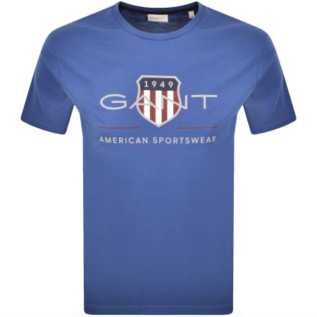Product Image for Gant Original Archive Shield T Shirt Blue