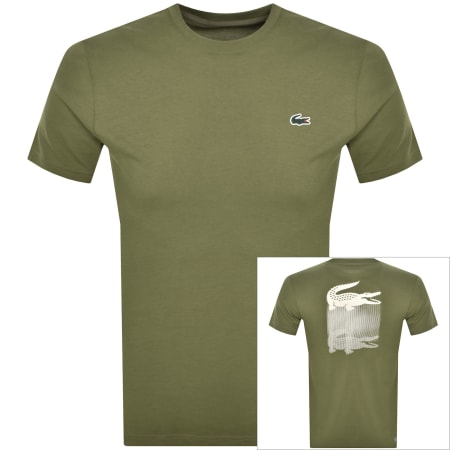 Product Image for Lacoste Sport Back Print T Shirt Green