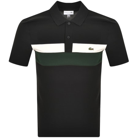 Product Image for Lacoste Colour Block Polo T Shirt Black
