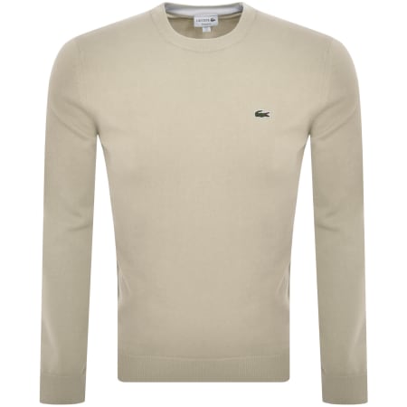 Product Image for Lacoste Crew Neck Knit Jumper Beige