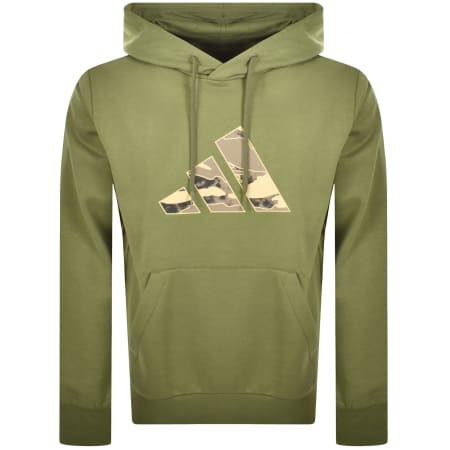 Product Image for adidas Sportswear Camo Logo Hoodie Green