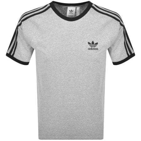 Product Image for adidas Originals 3 Stripes T Shirt Grey Heather